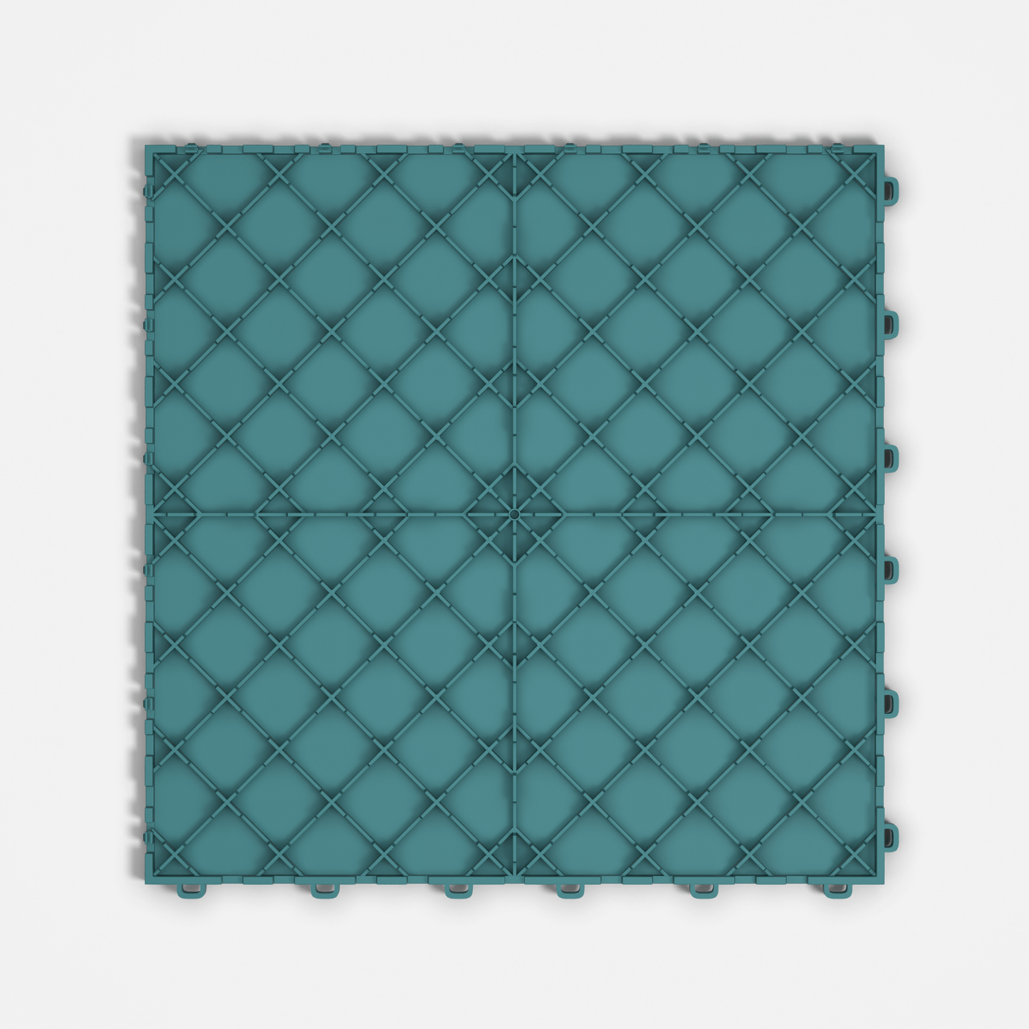 ULTRATUFF Garage Floor Tile, Turbo Teal (16-Pack)