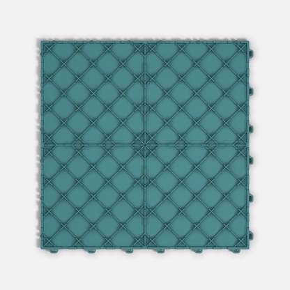 ULTRATUFF Garage Floor Tile, Turbo Teal (16-Pack)