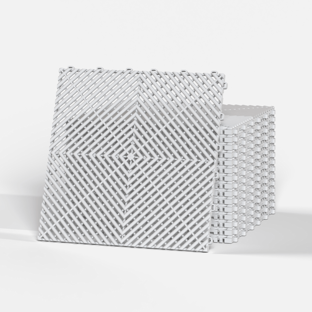 ULTRAGRID® Vented Garage Floor Tiles | Sleek Space
