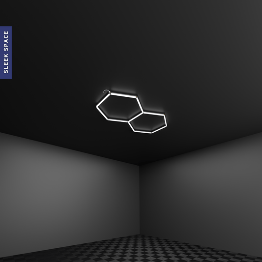 Hexagonal LED garage light