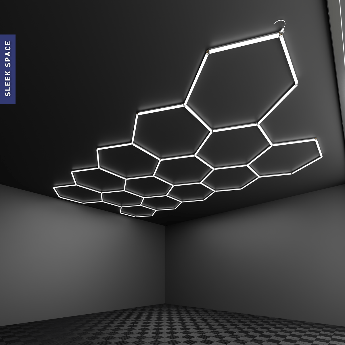 14-Grid Large Hexagon Light (5.2x3.0m, 456W)