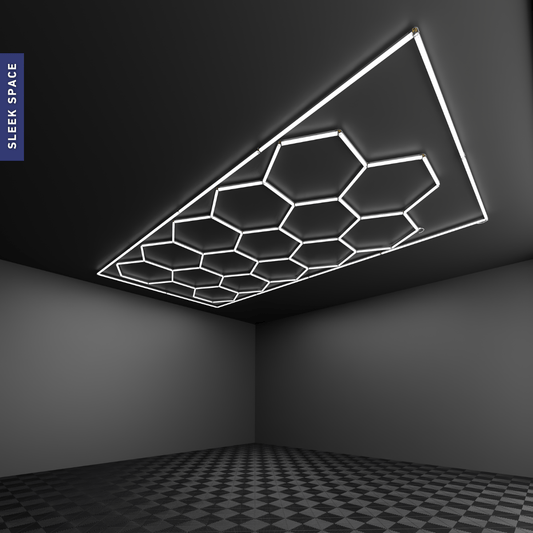 Hexagonal LED garage light