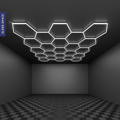 23-Grid Small Hexagon Light (4.1x3.8m, 528W)