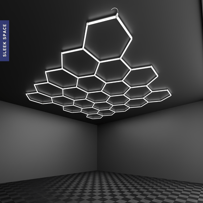 23-Grid Small Hexagon Light (4.1x3.8m, 528W)