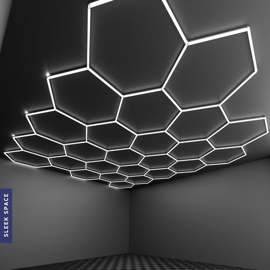 Hexagonal LED garage light