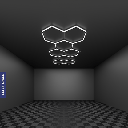 8-Grid Large Hexagon Light (4.8x2.1m, 296W)