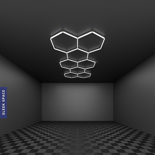 8-Grid Large Hexagon Light (4.8x2.1m, 296W)
