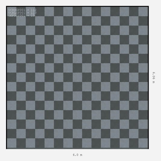 ULTRACORE Chequer Design Space Grey Neutral Silver Grey