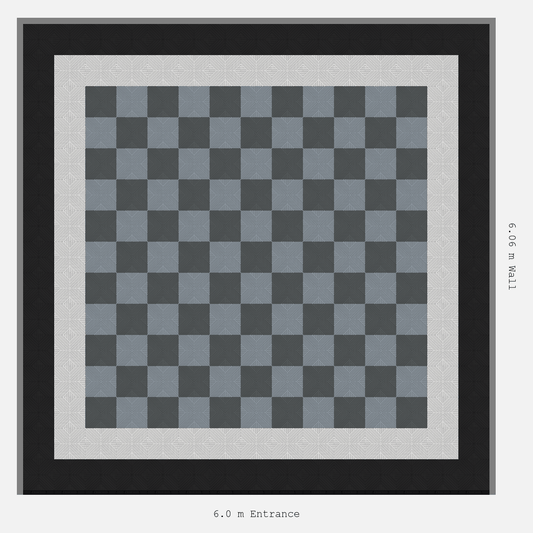 ULTRACORE double border layout in Space Grey and Silver Grey and Jet Black and Alpine White