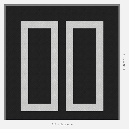 ULTRACORE parking bay layout in Jet Black and Alpine White