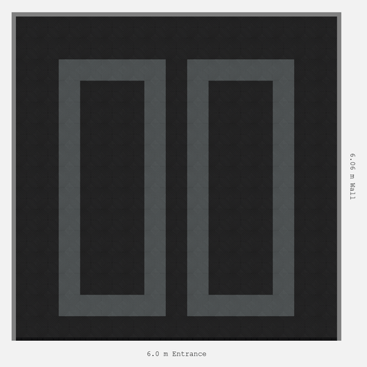 ULTRACORE Parking Bay Plain Infill Design Base: Jet Black - Outline: Space Grey - Infill: Jet Black