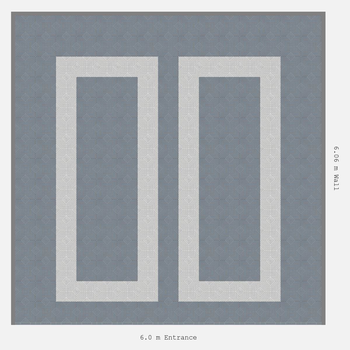 ULTRACORE Parking Bay Plain Infill Design Base: Silver Grey - Outline: Alpine White - Infill: Silver Grey