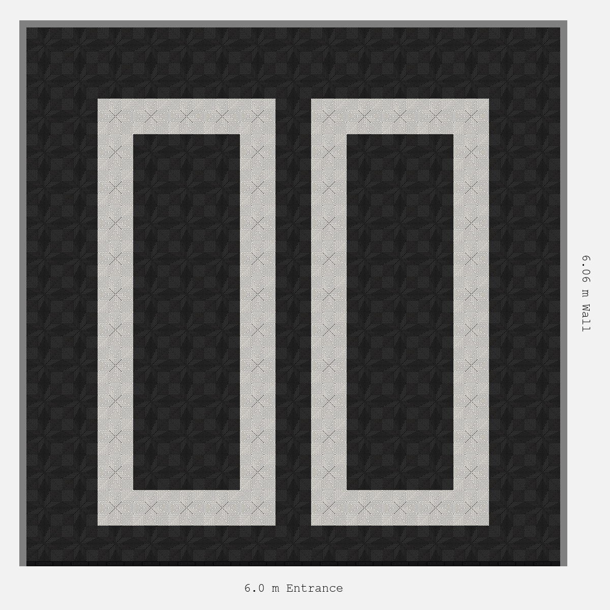 ULTRAFLUX parking bay layout in Jet Black and Alpine White