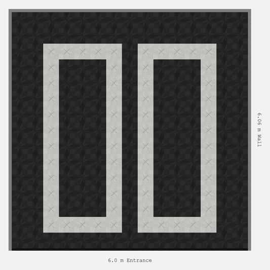 ULTRAFLUX parking bay layout in Jet Black and Alpine White