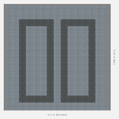 ULTRAFLUX Parking Bay Plain Infill Design Base: Silver Grey - Outline: Space Grey - Infill: Silver Grey