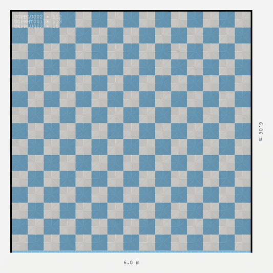 ULTRAGRID chequerboard layout in Alpine White