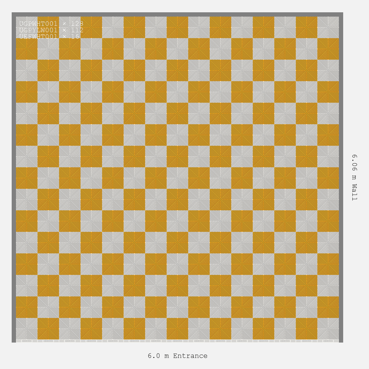 ULTRAGRID chequerboard layout in Alpine White and Speed Yellow