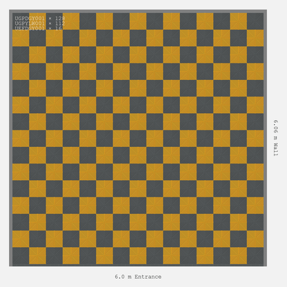 ULTRAGRID Chequer Design Space Grey Accent Speed Yellow