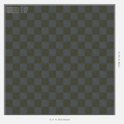 ULTRAGRID Chequer Design Space Grey Accent Tactical Olive