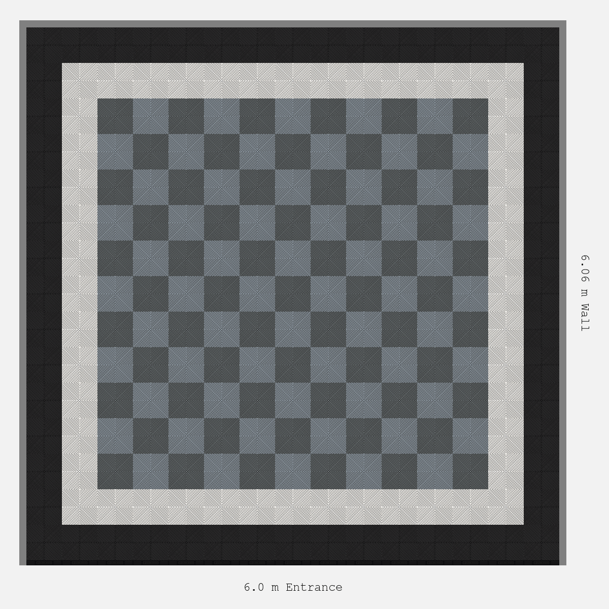 ULTRAGRID double border layout in Space Grey and Silver Grey and Jet Black and Alpine White