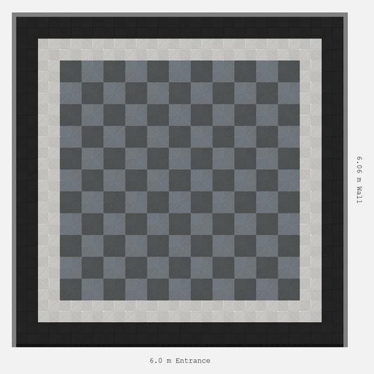 ULTRAGRID double border layout in Space Grey and Silver Grey and Jet Black and Alpine White