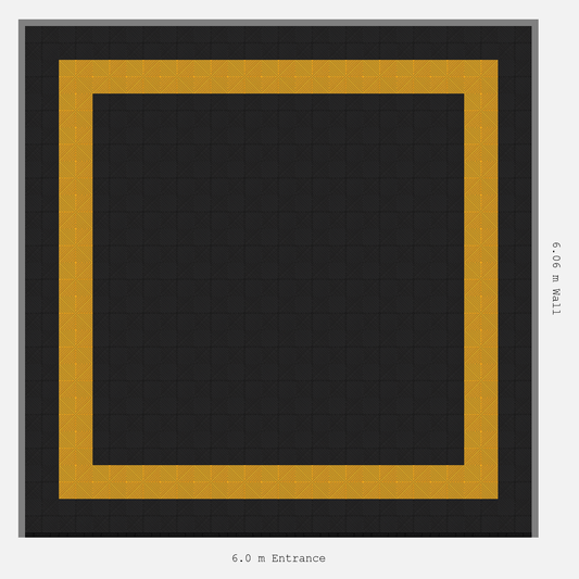 ULTRAGRID double border layout in Jet Black and Speed Yellow