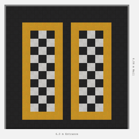 ULTRAGRID parking bay layout in Jet Black and Alpine White and Speed Yellow