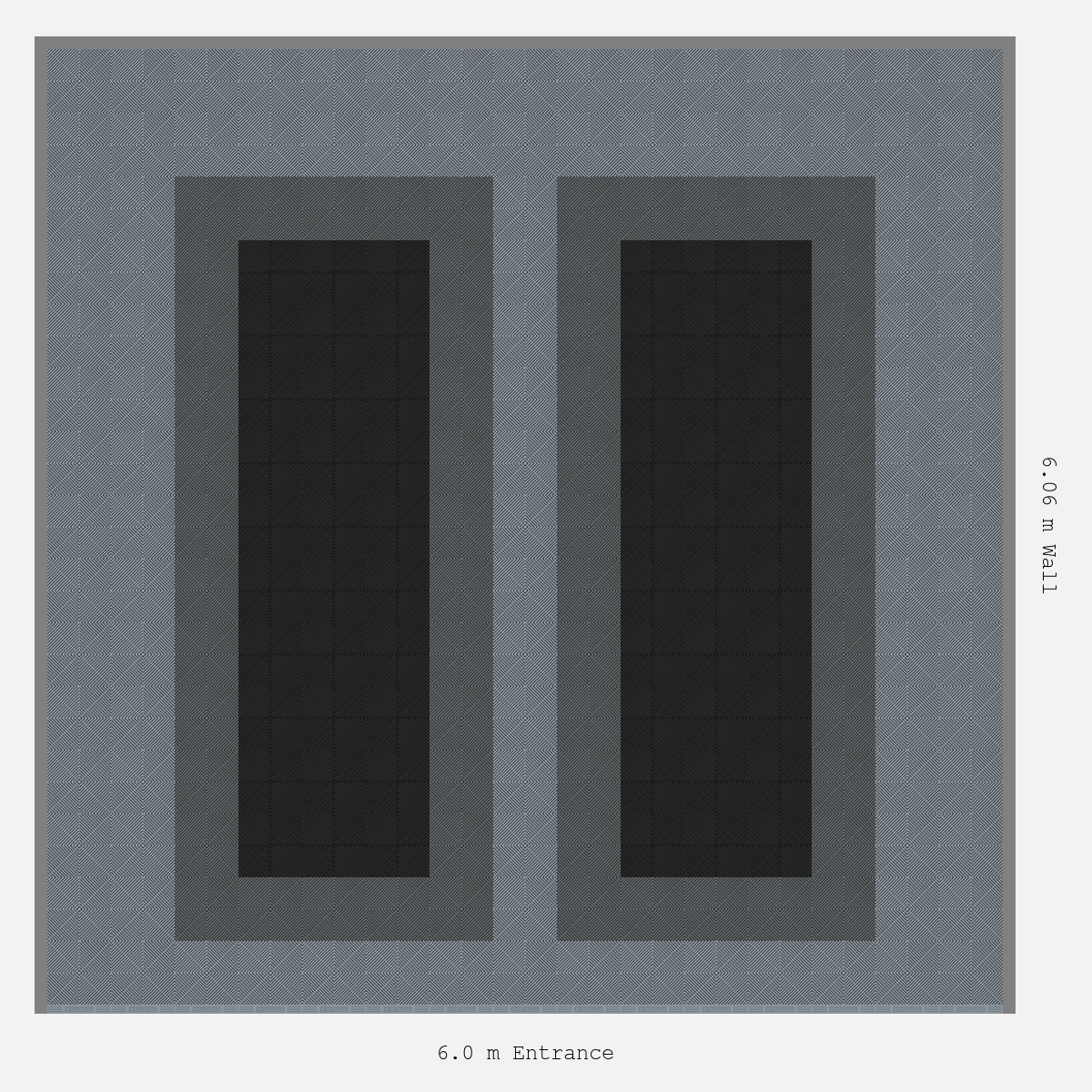 ULTRAGRID Parking Bay Plain Infill Design Base: Silver Grey - Outline: Space Grey - Infill: Jet Black
