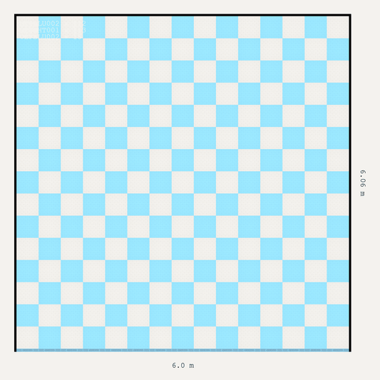 ULTRATUFF chequerboard layout in Alpine White