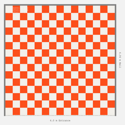 ULTRATUFF chequerboard layout in Alpine White