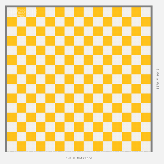 ULTRATUFF chequerboard layout in Alpine White and Speed Yellow