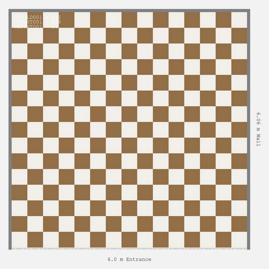 ULTRATUFF chequerboard layout in Alpine White