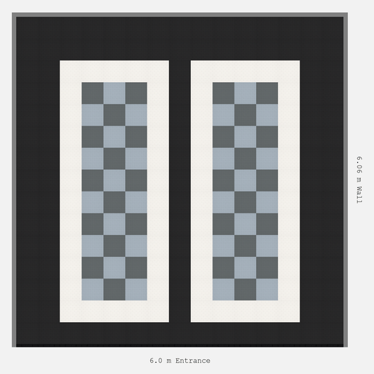 ULTRATUFF parking bay layout in Space Grey and Silver Grey and Jet Black and Alpine White