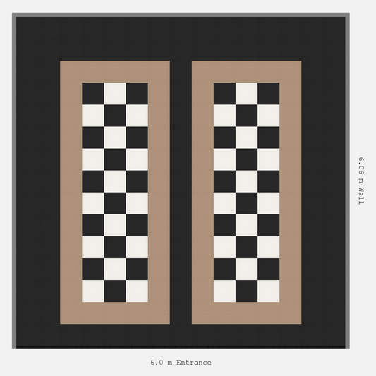 ULTRATUFF parking bay layout in Jet Black and Alpine White
