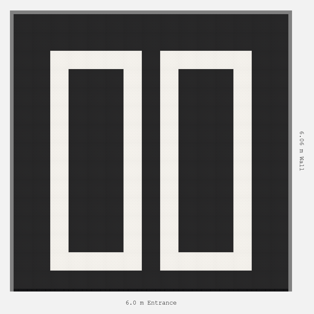 ULTRATUFF parking bay layout in Jet Black and Alpine White