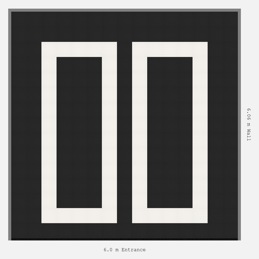 ULTRATUFF parking bay layout in Jet Black and Alpine White