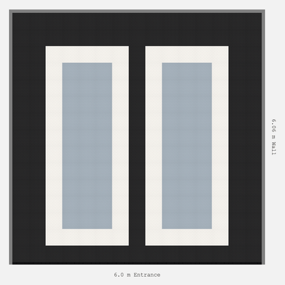 ULTRATUFF Parking Bay Plain Infill Design Base: Jet Black - Outline: Alpine White - Infill: Silver Grey