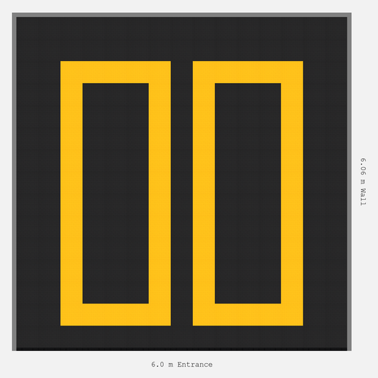 ULTRATUFF parking bay layout in Jet Black and Speed Yellow