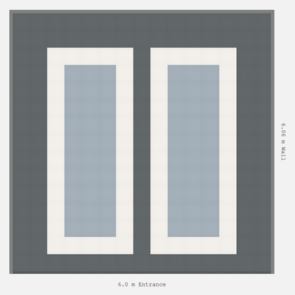 ULTRATUFF Parking Bay Plain Infill Design Base: Space Grey - Outline: Alpine White - Infill: Silver Grey