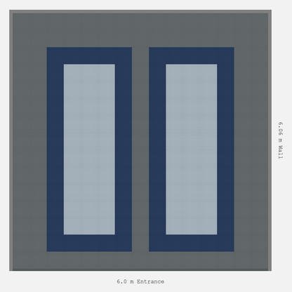 ULTRATUFF Parking Bay Plain Infill Design Base: Space Grey - Outline: Night Blue - Infill: Silver Grey