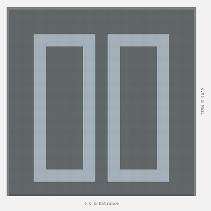 ULTRATUFF Parking Bay Plain Infill Design Base: Space Grey - Outline: Silver Grey - Infill: Space Grey