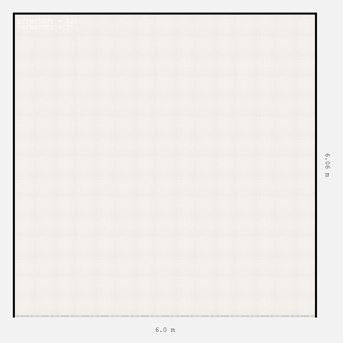 ULTRATUFF Plain Design Double Garage 6 x 6 M Alpine White