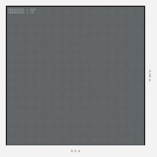 ULTRATUFF Plain Design Double Garage 6 x 6 M Space Grey