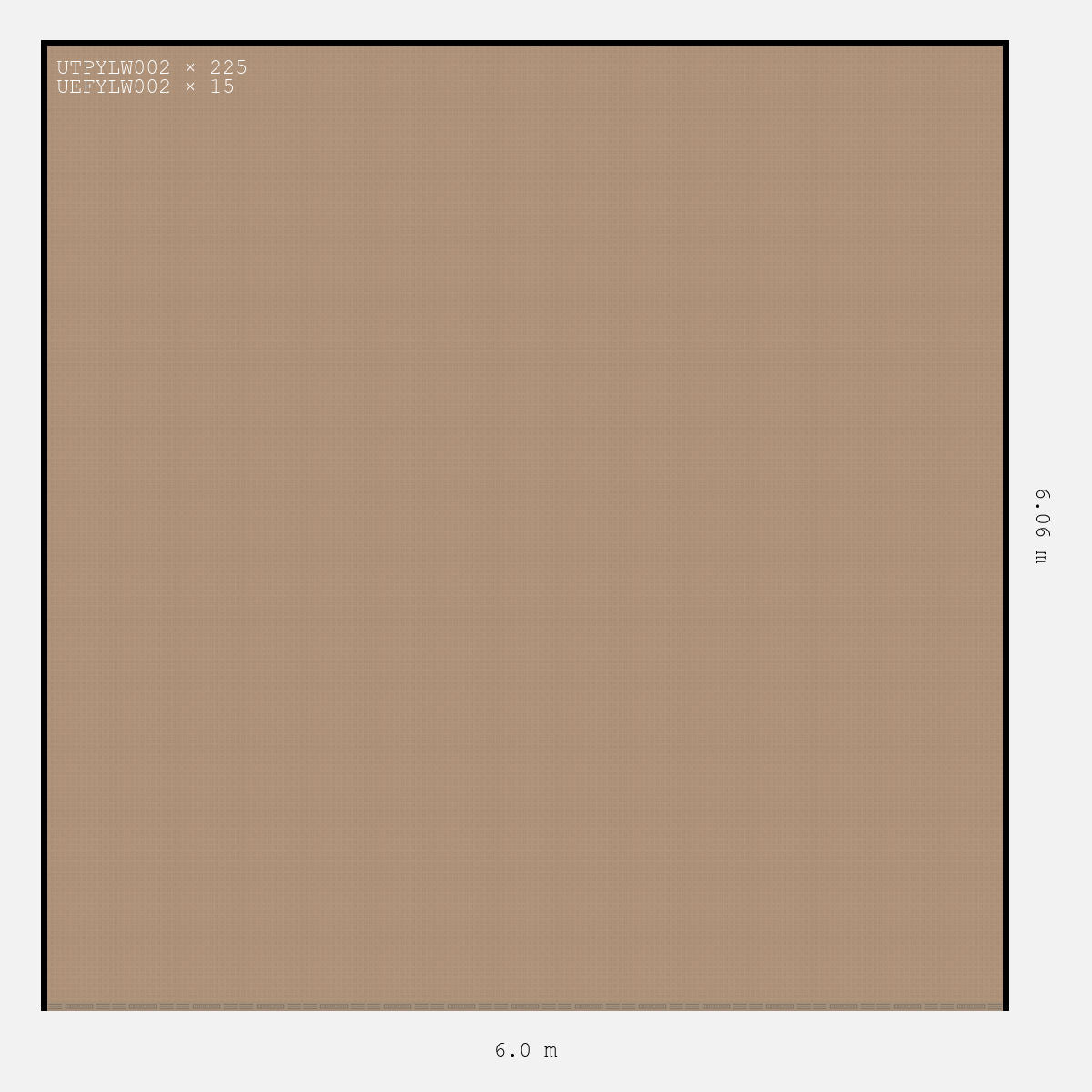 ULTRATUFF Plain Design Double Garage 6 x 6 M Stone Beige