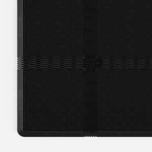 EXTENDER Strips in Jet Black clicked in between ULTRATUFF™ tiles, with a Corner where the strips cross