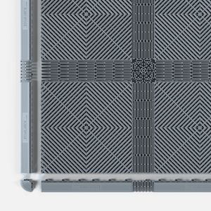 EXTENDER Strips in Silver Grey in an ULTRAGRID® floor with the edge ramps lifted away