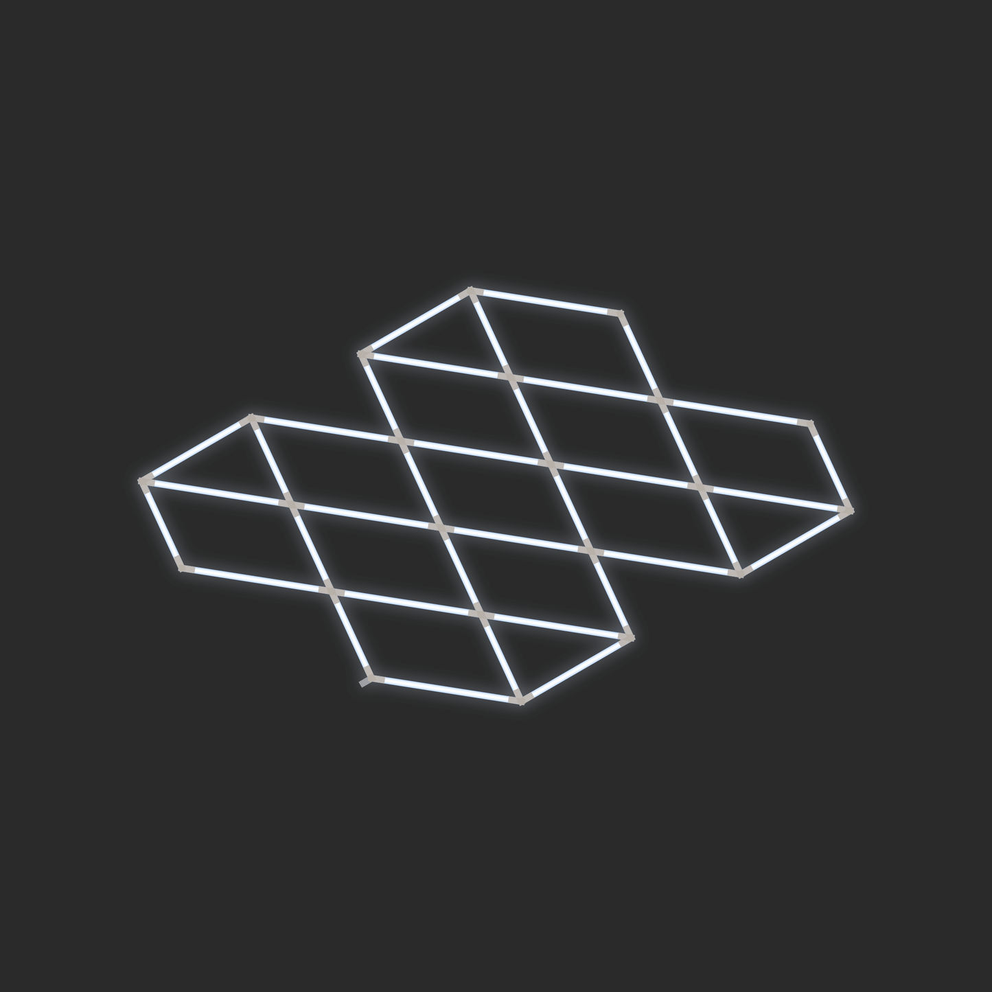 ULTRABEAM LED Light Kit Diamond Iso 1.9x1.7m 216W — lit-iso