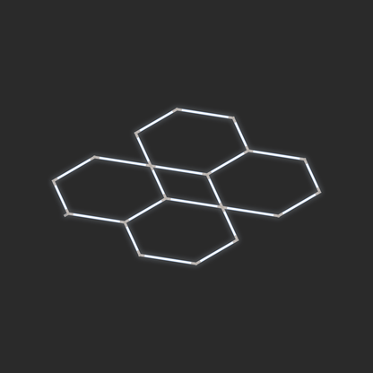 ULTRABEAM LED Light Kit Hex Parallel 1.7x1.9m 132W — lit-iso