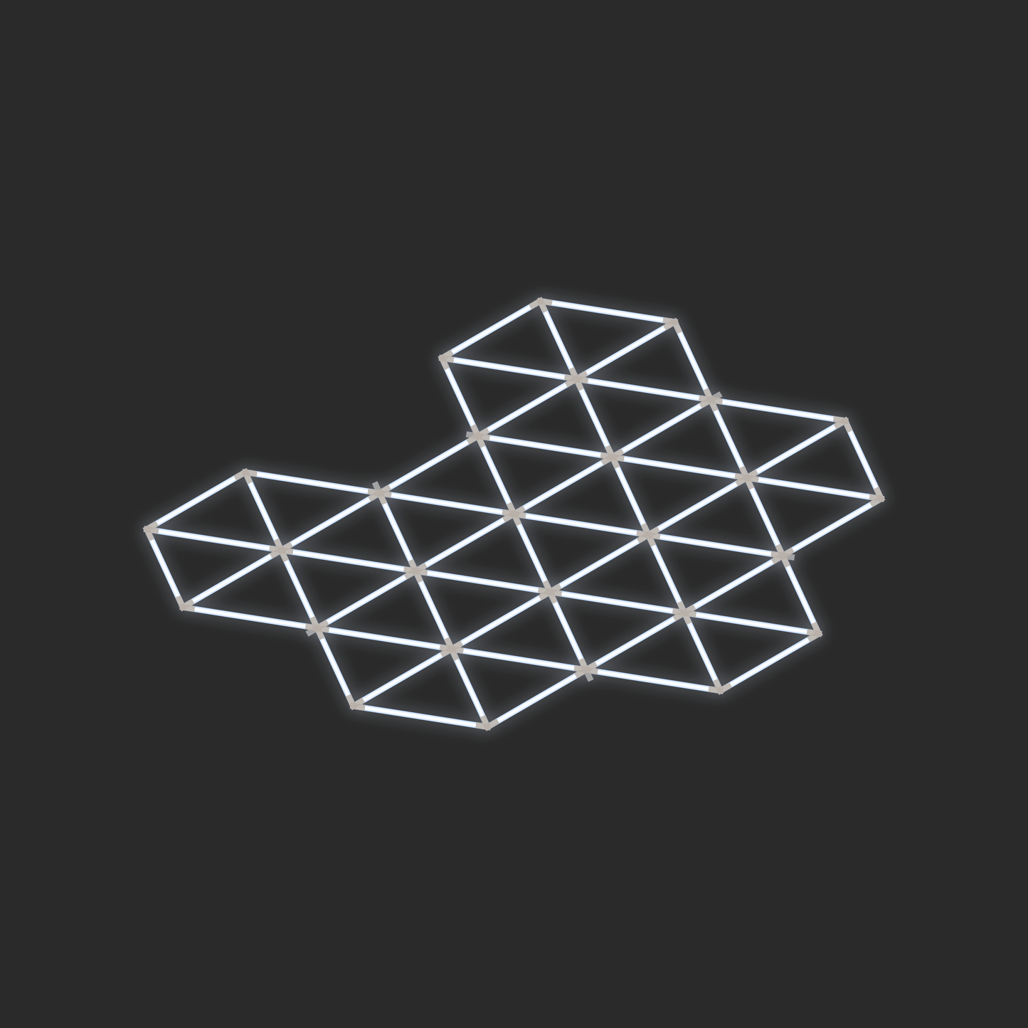 ULTRABEAM LED Light Kit Hex Subdivided 2.1x2.4m 378W — lit-iso