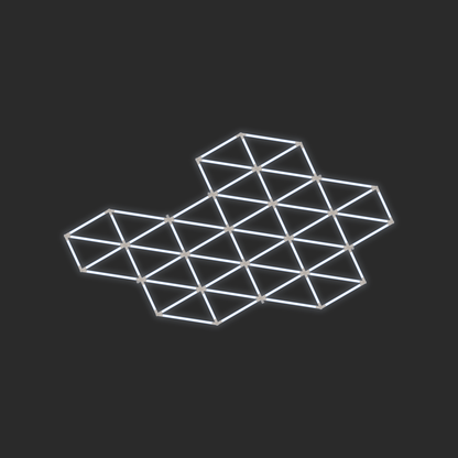 ULTRABEAM LED Light Kit Hex Subdivided 2.1x2.4m 378W — lit-iso